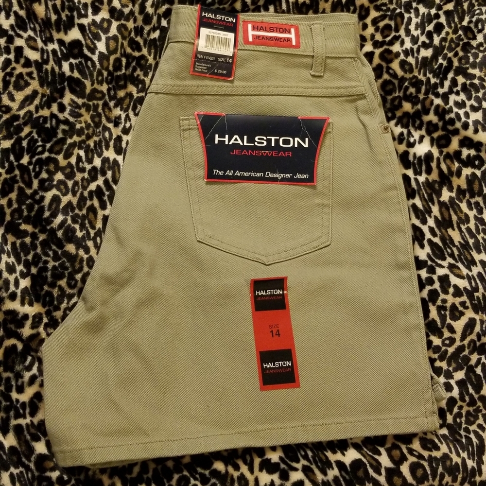 Vintage Halston Jeanswear High Rise Mom Shorts New With Tag